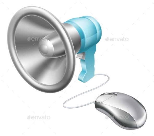 Megaphone Mouse Concept - Computers Technology