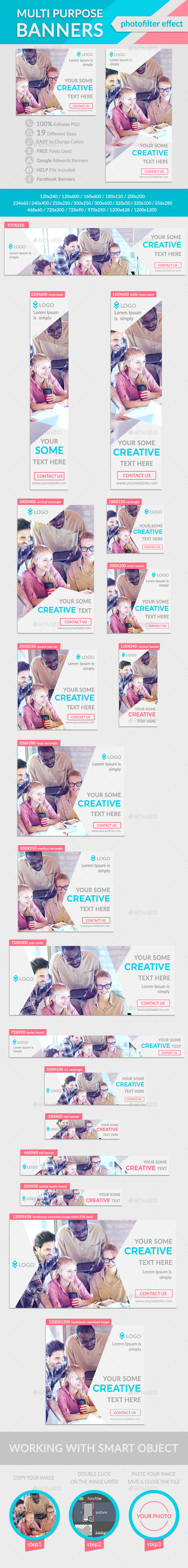 Multipurpose Banners - Banners & Ads Web Elements