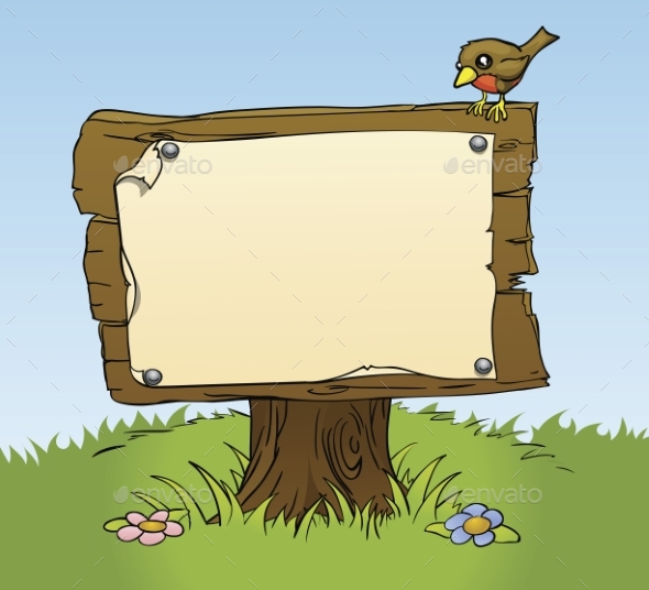 Rustic Wooden Sign - Landscapes Nature