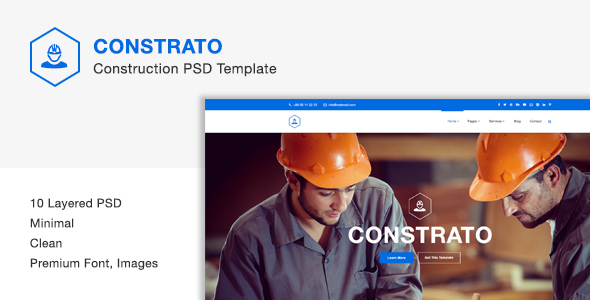 Constrato Construction PSD - ThemeForest 19725109