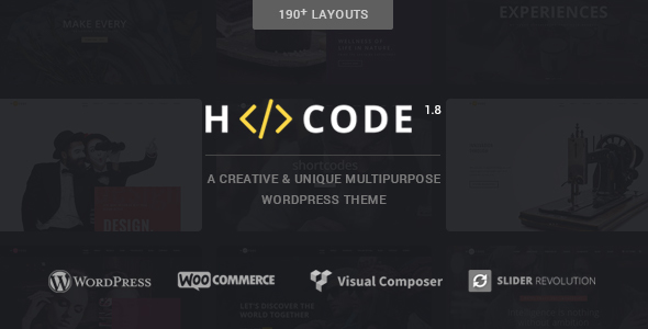 H-Code Responsive & Multipurpose WordPress Theme - Corporate WordPress