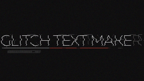 Glitch Text Generator Video