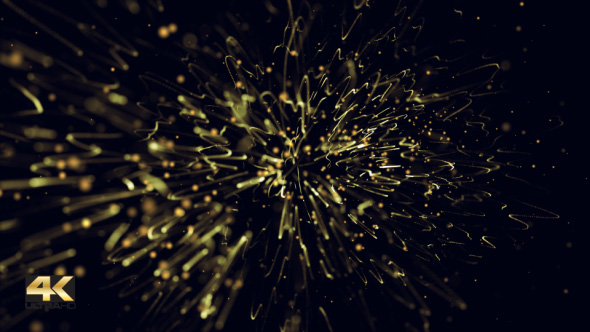 Abstract Gold 4K