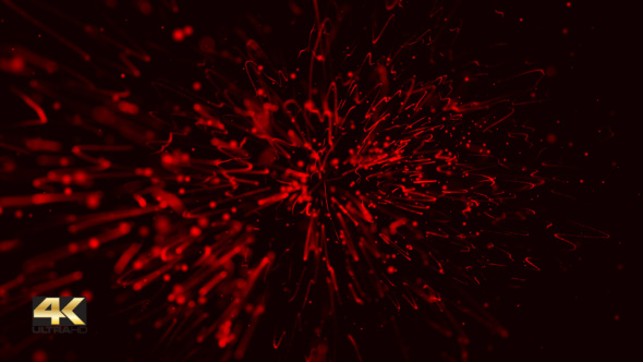 Abstract Red 4K