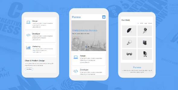 Fabulous Purasa – Responsive Mobile Template