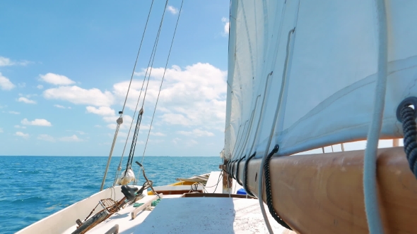 Sailing on the Caribean Sea