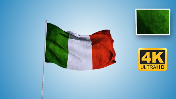 Flag of Italy 4k