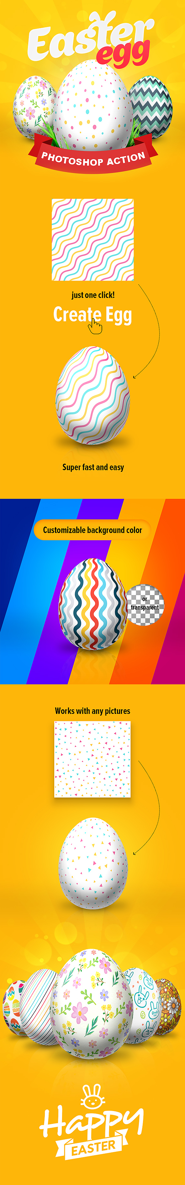 Easter Egg - Photoshop Action - Actions Photoshop
