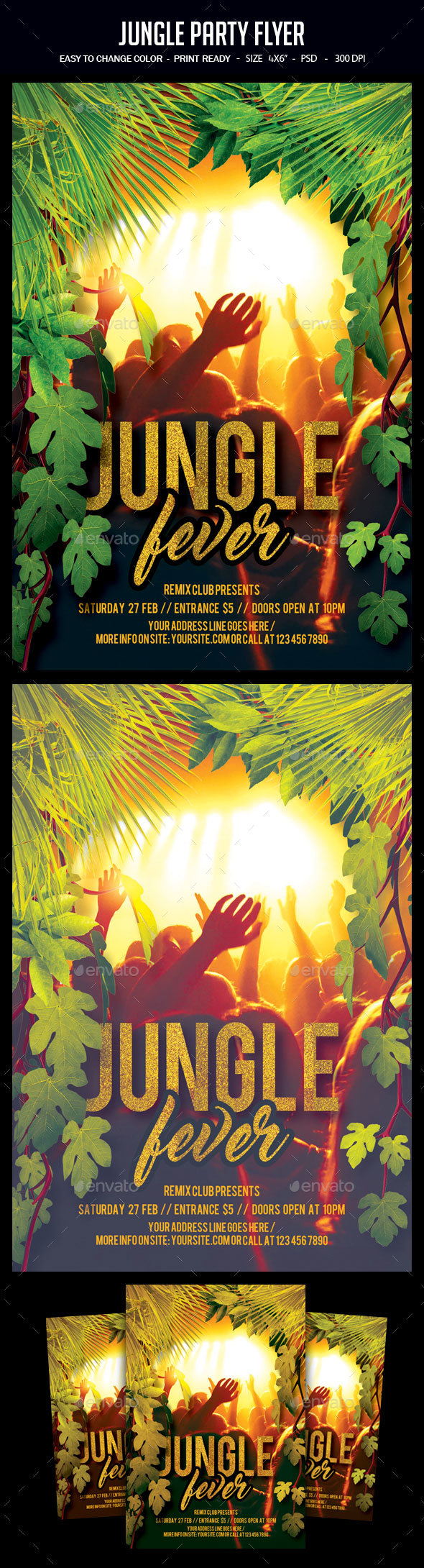 Jungle Party Flyer - Clubs & Parties Events