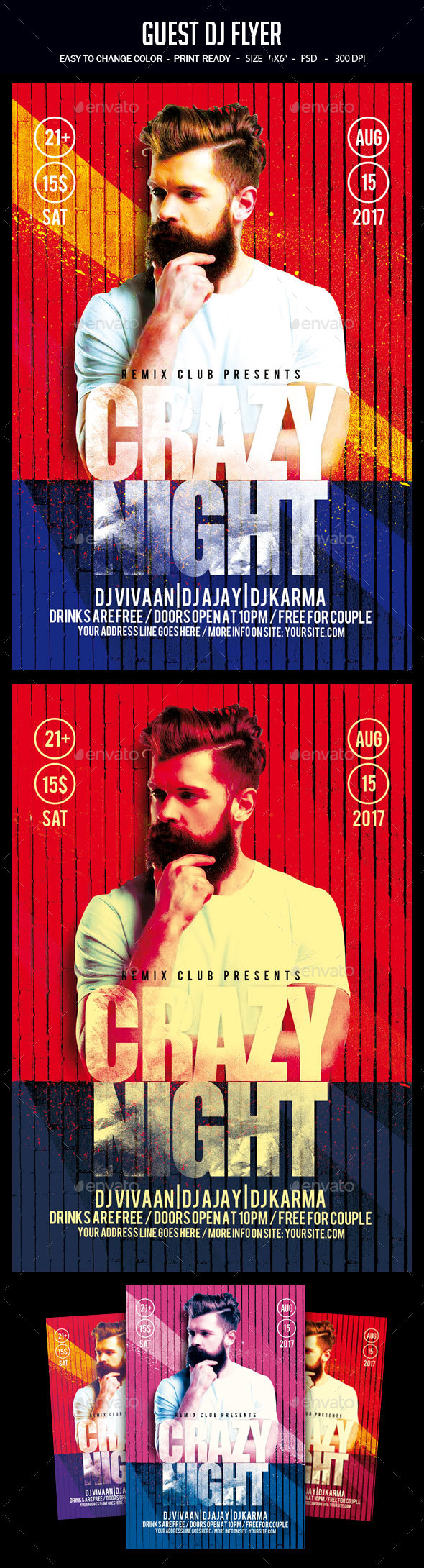 Guest Dj Flyer - Clubs & Parties Events
