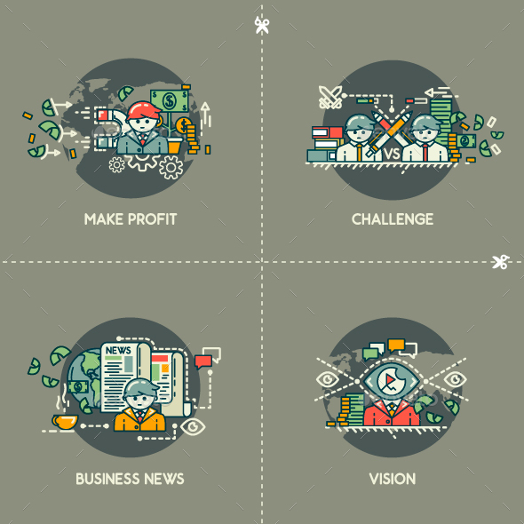 Make Profit, Challenge, Business News, Vision - Concepts Business