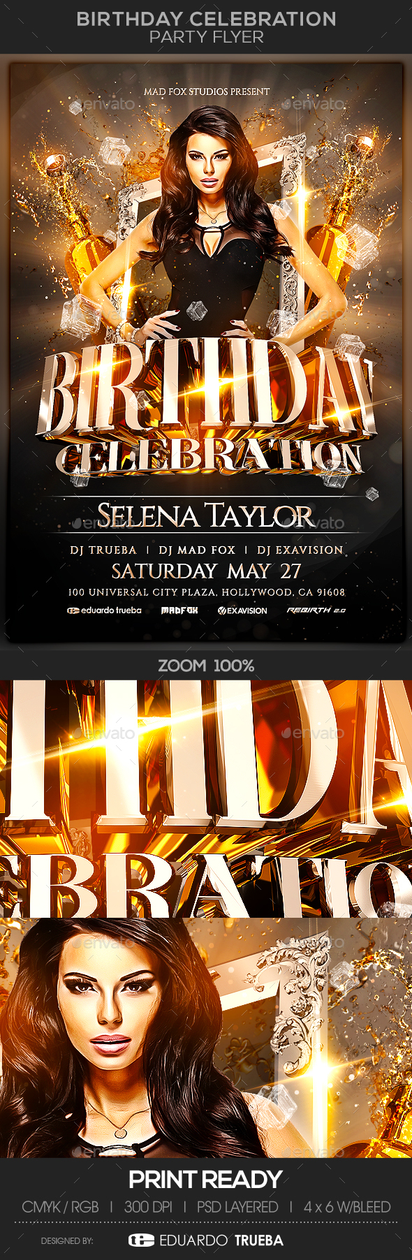 Birthday Celebration Party Flyer - Clubs & Parties Events