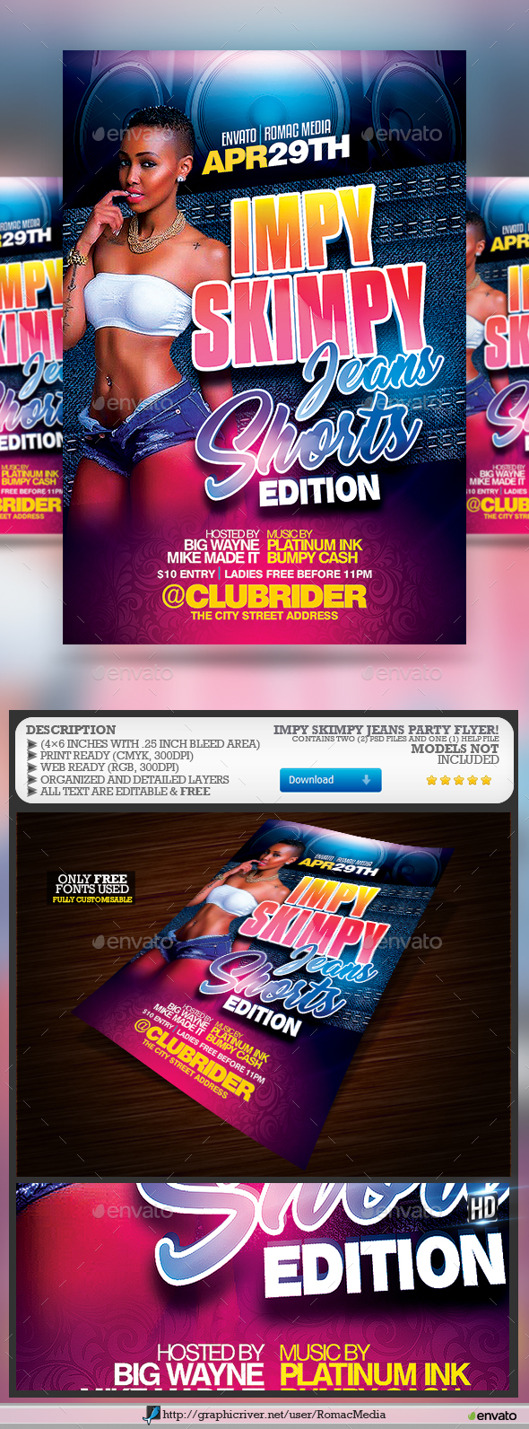 Impy Skimpy Jeans - Clubs & Parties Events