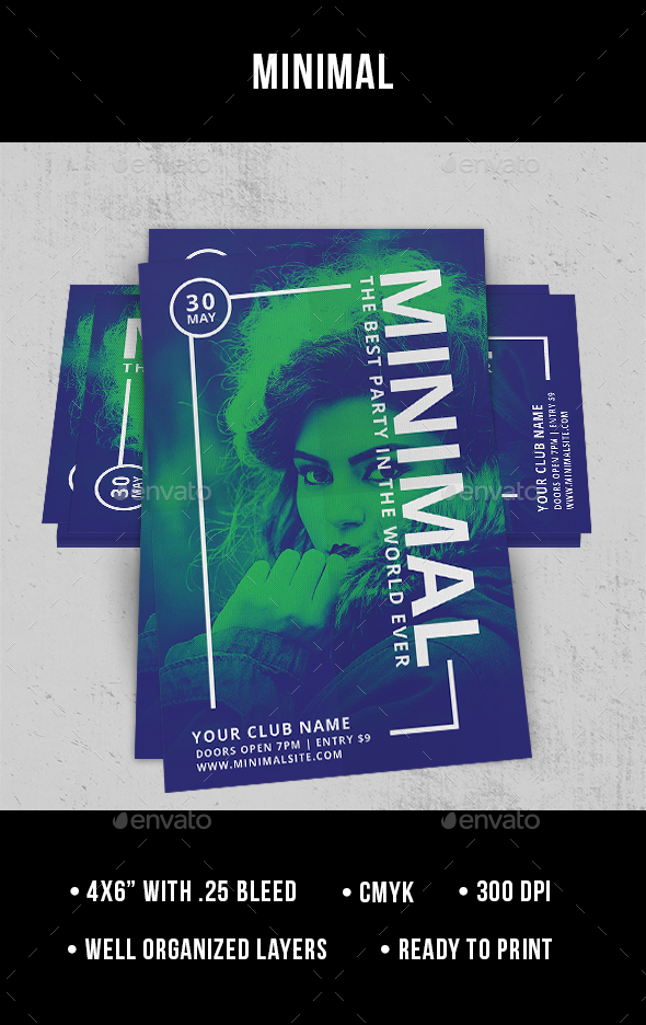 Minimal - Flyer - Clubs & Parties Events