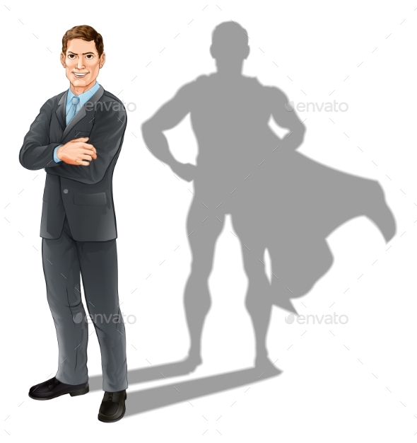 Businessman Hero - People Characters