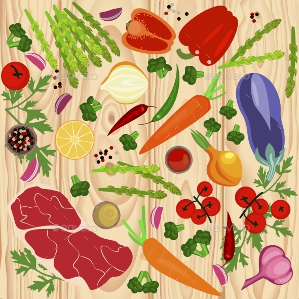 Banner of Raw Food - Food Objects