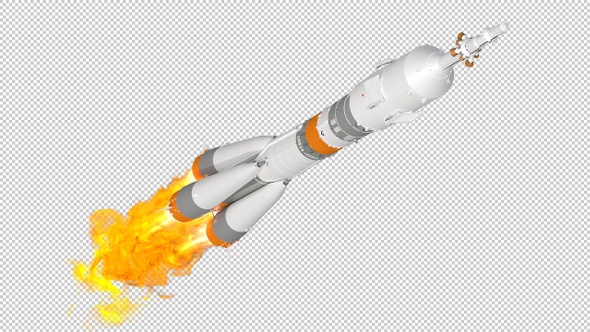 Soyuz Rocket Isolated