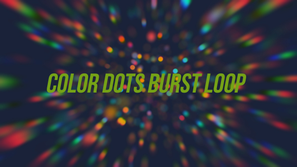 Colorful Dots Burst Backgrounds Loop