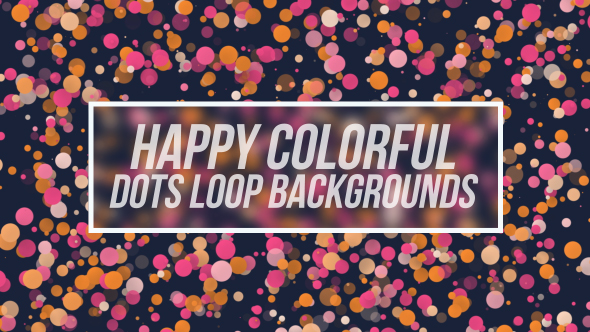Colorful Dancing Dots Backgrounds Loop