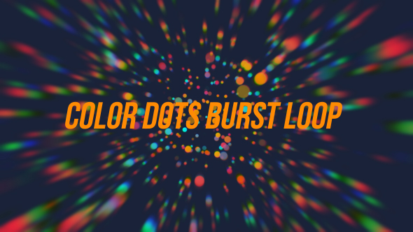 Colorful Dots Burst Tunnel