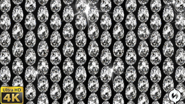 Shiny Dimond Eggs Background Loop - With Lights