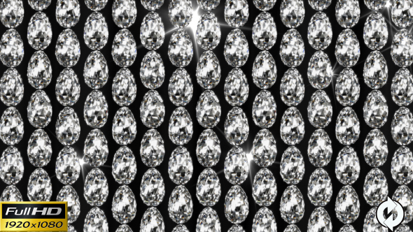 Shiny Dimond Eggs Background Loop - With Lights