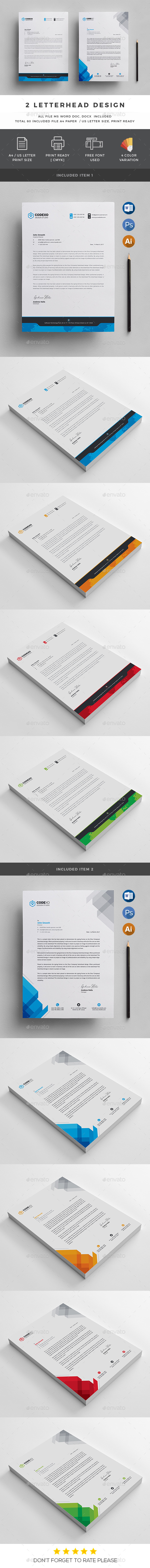 Letterhead - Stationery Print Templates