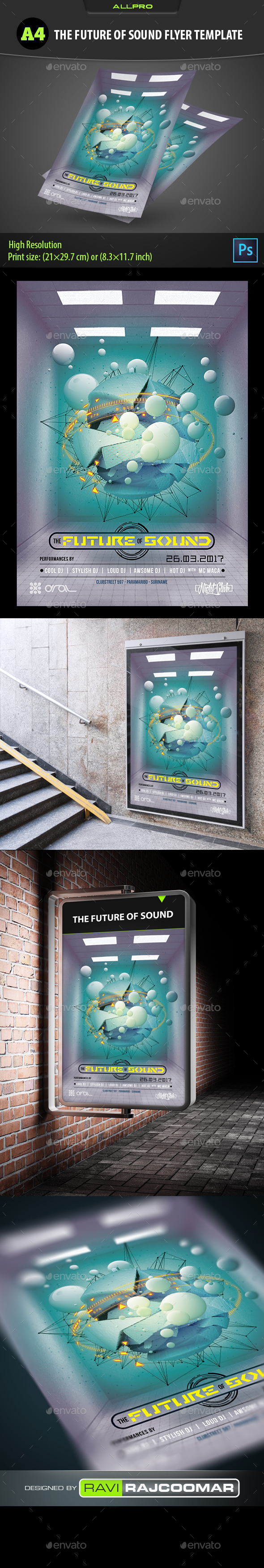 The Future Of Sound Flyer Template - Flyers Print Templates