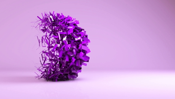 3d Sphere Creation Animation Video