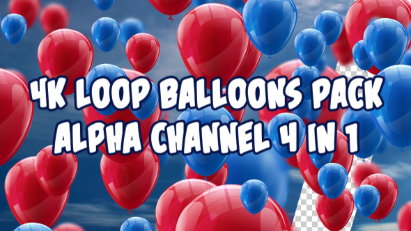 4K Balloons Pack V2 4 in 1