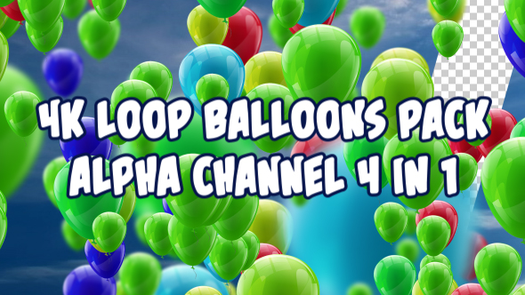 4K Balloons Pack V3 4 in 1