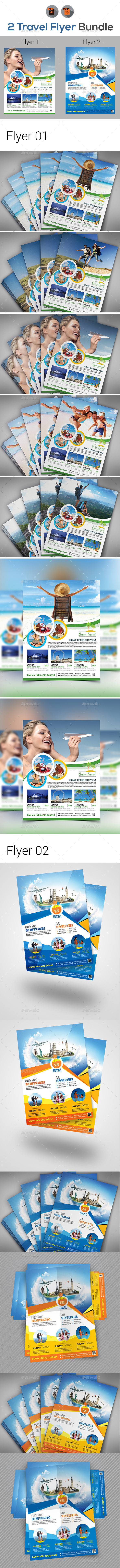 Tour & Travel Flyer Bundle - Holidays Events