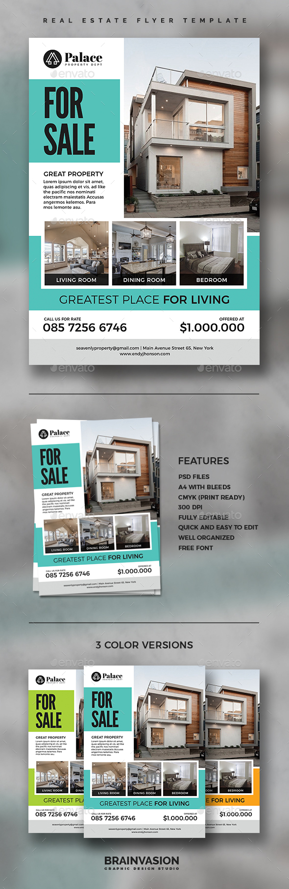 Real Estate Flyer Template - Corporate Flyers