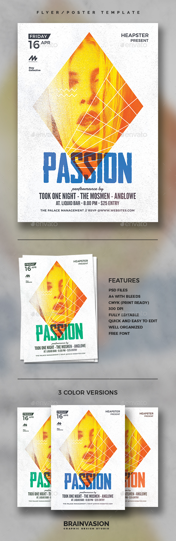Hipster Flyer Template Vol.08 - Concerts Events