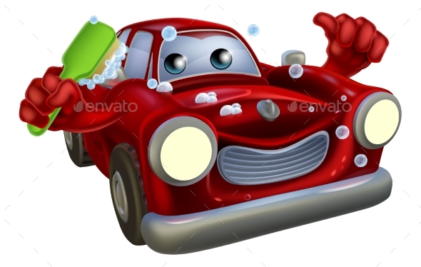 Car Valet Cartoon - People Characters