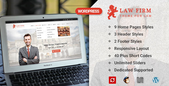 Law Firm and Lawyer - WordPress Theme - Business Corporate