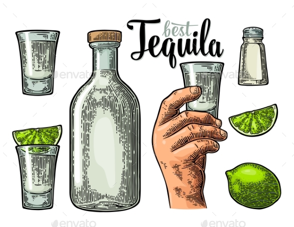 Tequila Set - Food Objects