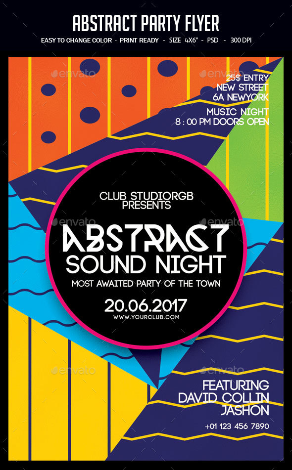 Abstract Party Flyer - Clubs & Parties Events