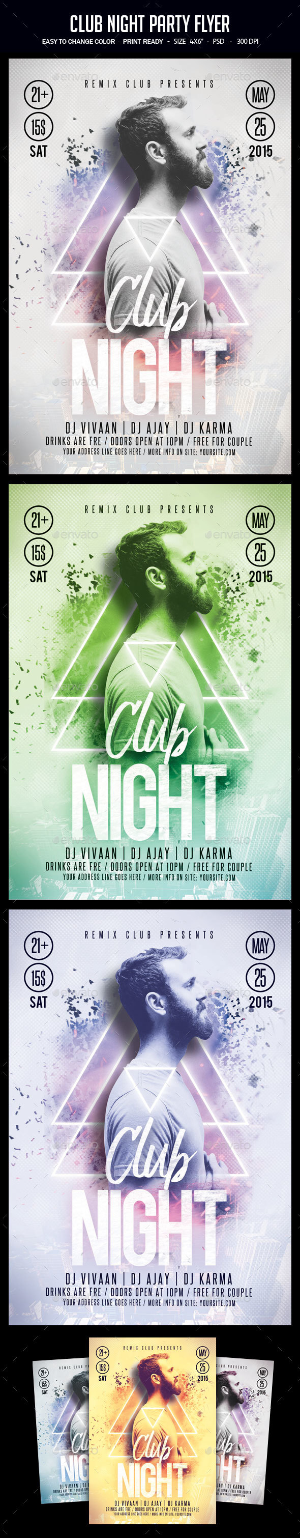 Club Night Party Flyer - Clubs & Parties Events