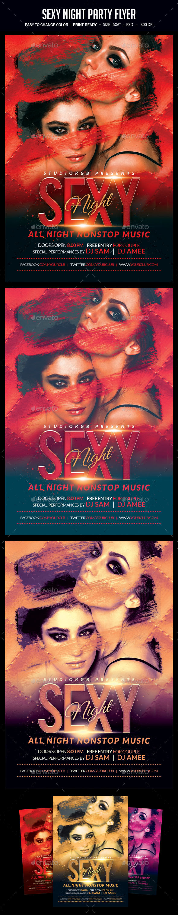 Sexy Night Party Flyer - Clubs & Parties Events