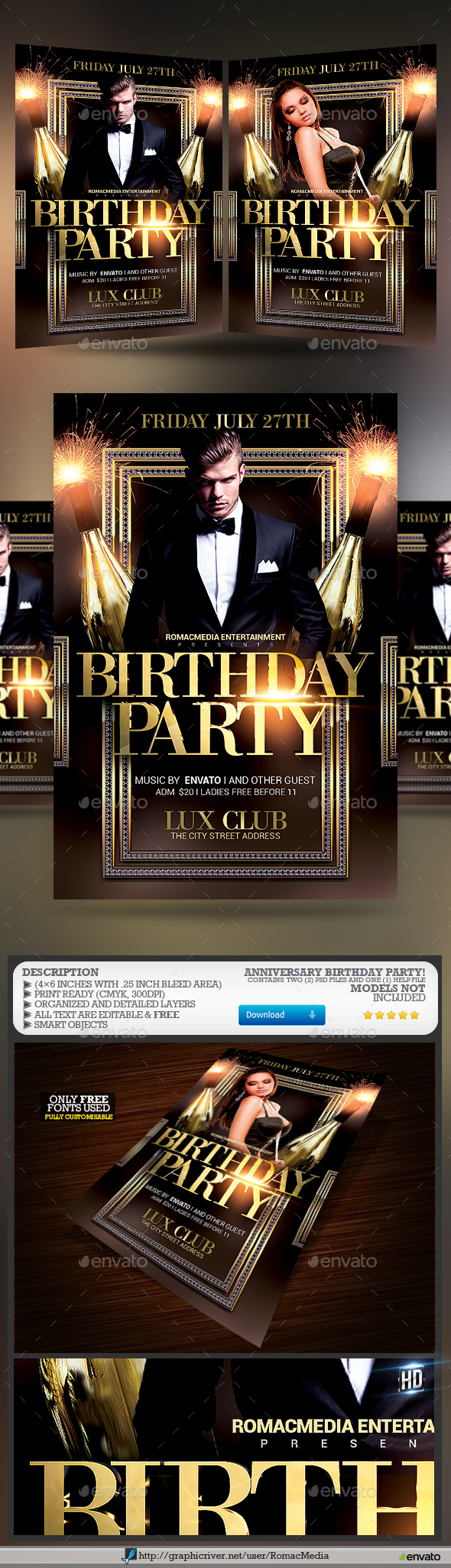 Birthday Party Flyer - Clubs & Parties Events