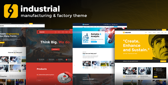 Industrial - Industry & Factory WordPress Theme - Business Corporate