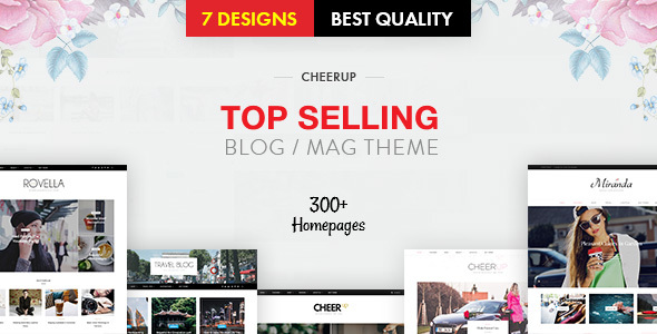 CheerUp Blog / Magazine - WordPress Blog Theme - Personal Blog / Magazine