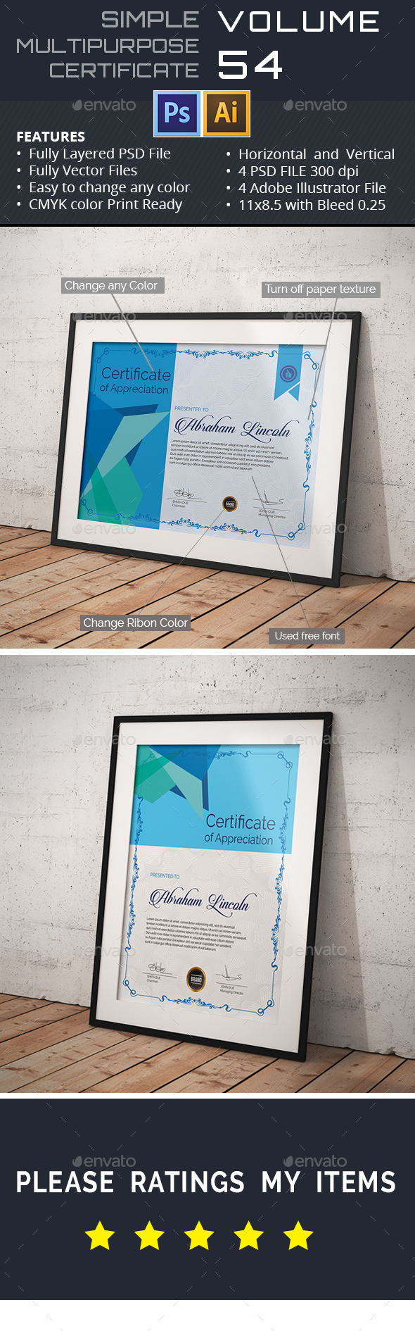 Multipurpose Certificate GD053 - Certificates Stationery