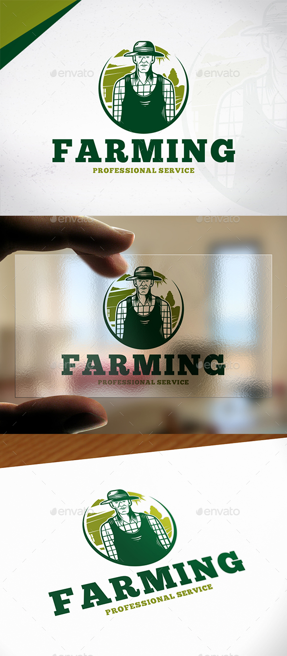 Professional Farmer Logo Template - Humans Logo Templates