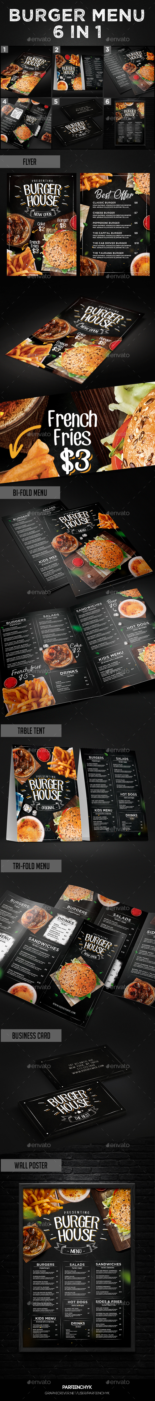 Burger Menu Set