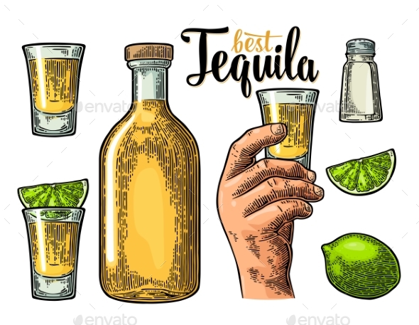 Tequila Set - Food Objects