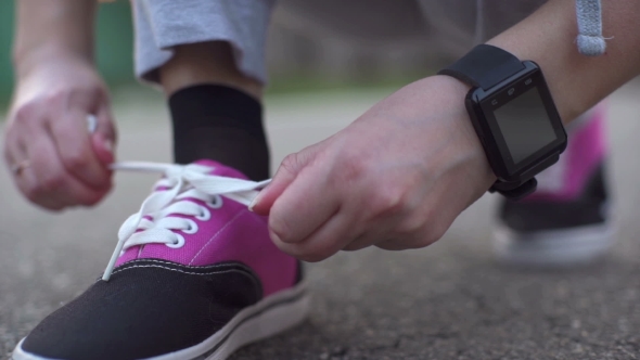 Running Shoes and Runner Sports Smartwatch