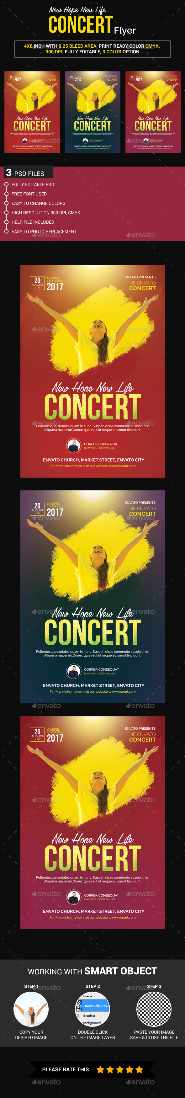 New Hope New Life Concert Flyer - Church Flyers