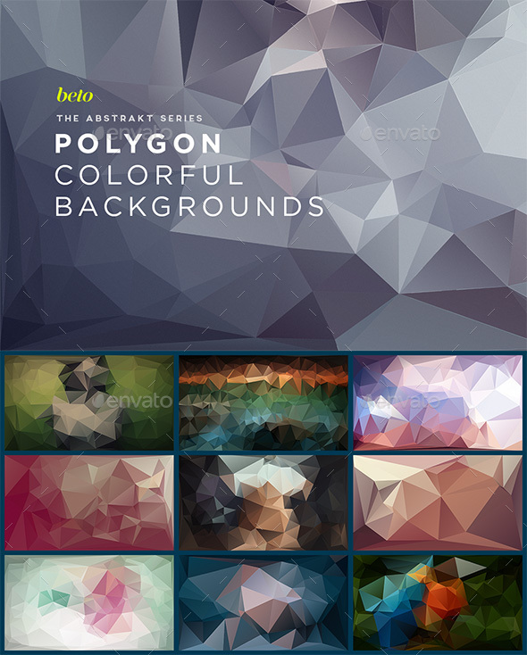 Polygon Abstract Backgrounds V2 - Abstract Backgrounds